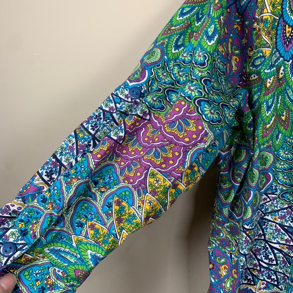 Norm Thompson Escape the Ordinary Colorful Blouse Size 1X - Picture 8 of 10